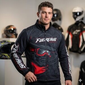 FKO Racewear Jacket Mens 3XL Graphic Racing Motorcycle Biker Streetwear